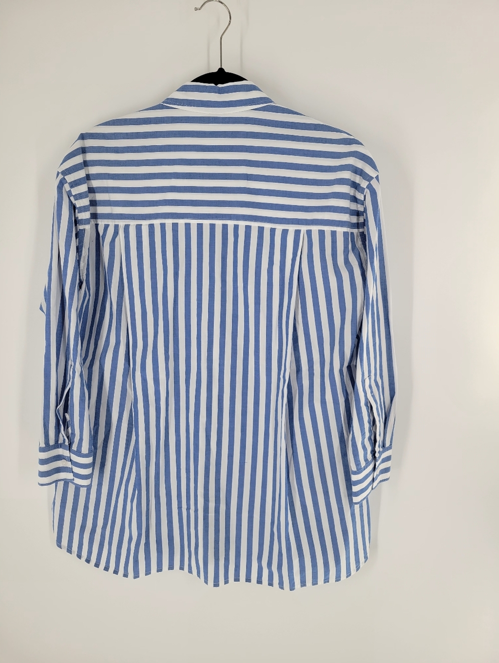 Madewell Airy Oversized Fit Poplin Stripe Button Up Shirt Size XXS - Picture 7 of 9